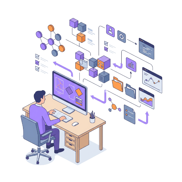 AI engineer illustration